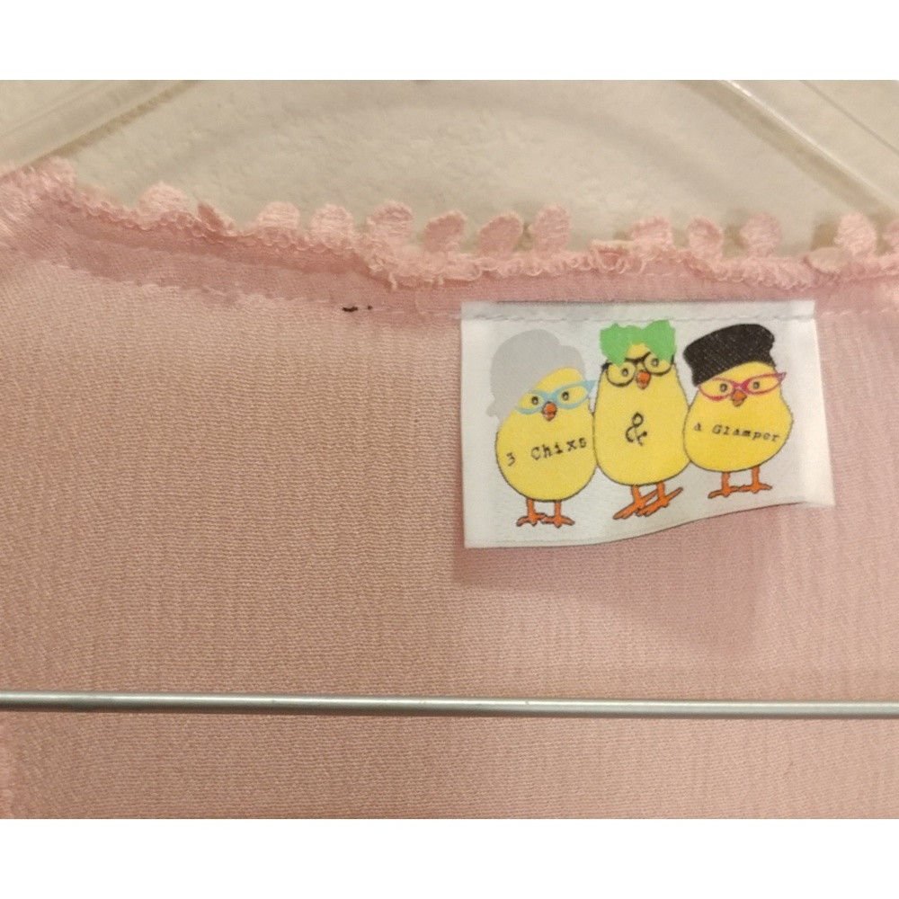 Blush toned Festival Bohemian cover up vest - Picture 6 of 7